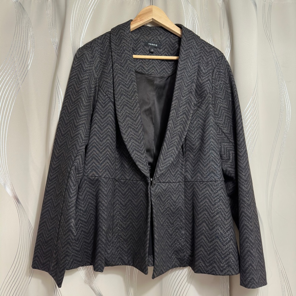 Shimmery Torrid Peplum Blazer